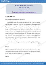 Đề thi giữa kì 2 Văn 9 - Đề số 2 - chương trình cũ